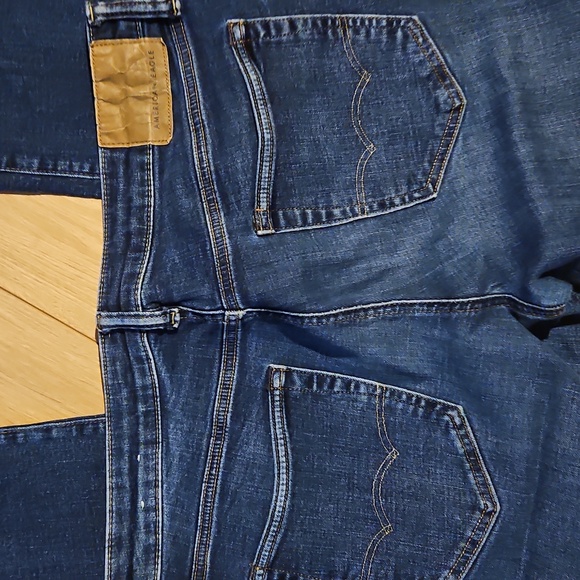 American Eagle Outfitters Men's Dark Blue Straight Jeans - Picture 7 of 7